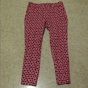 Petite red pants